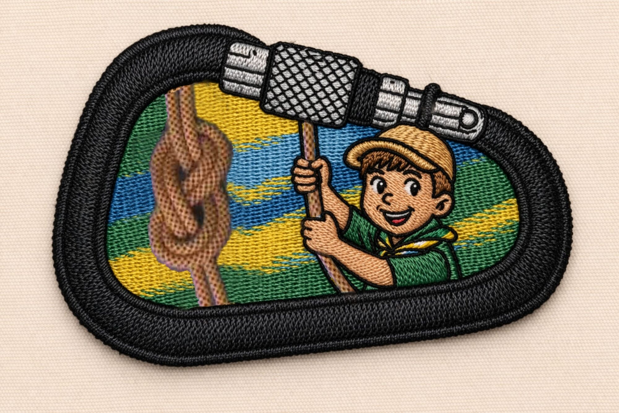 Badge escalade pour le 2e Victo